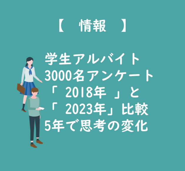 【TOP画像】学生のアルバイト思考変化2018-2023